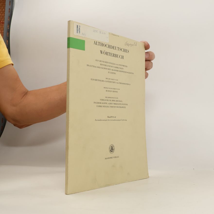 Autorenkollektiv Althochdeutsches Wörterbuch