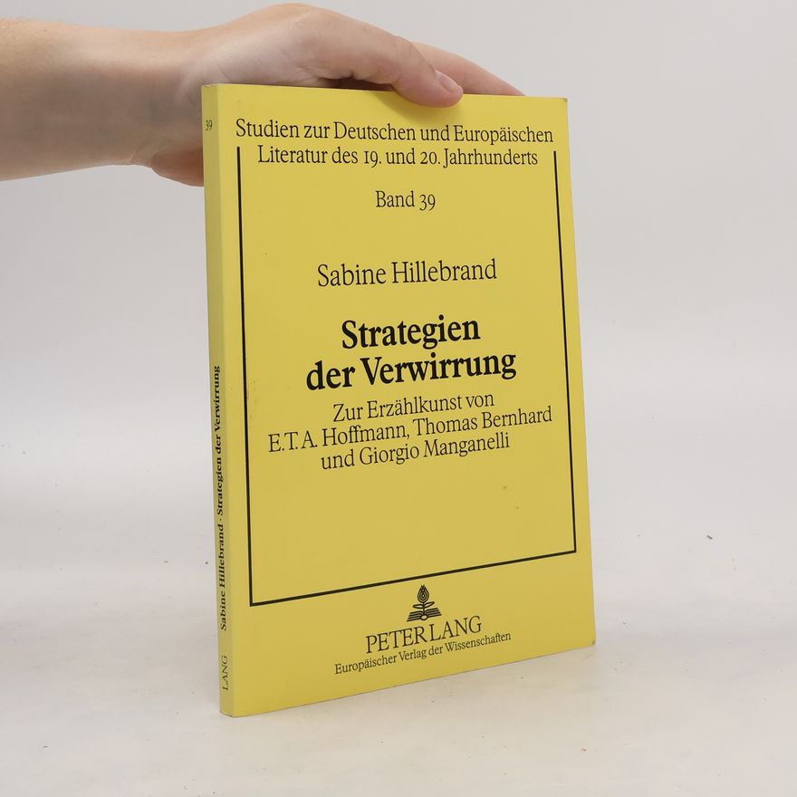 Sabine Hillebrand Strategien der Verwirrung