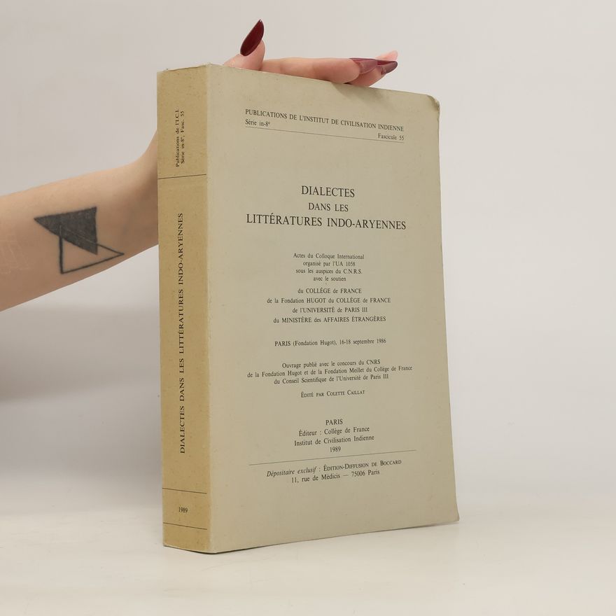 Kolektiv autorů Dialectes dans les littératures indo-aryennes