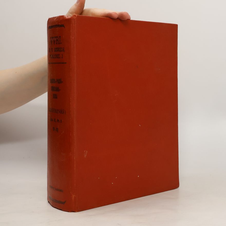 Various authors A Vedic Word Concordance Vol. 1