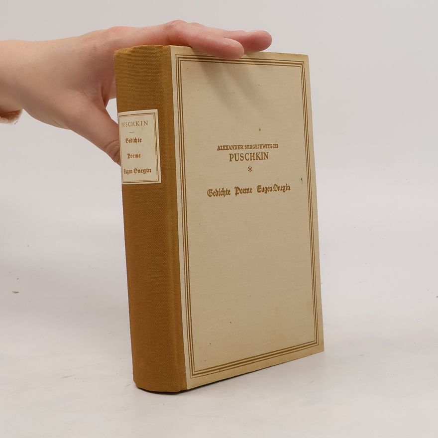 Alexander Pushkin Gedichte Poeme Eugen Onegin