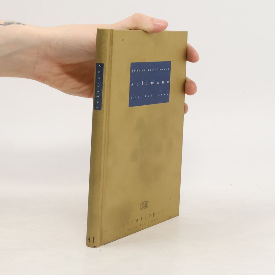 Johann Adolf Hasse Solimano mit Libretto