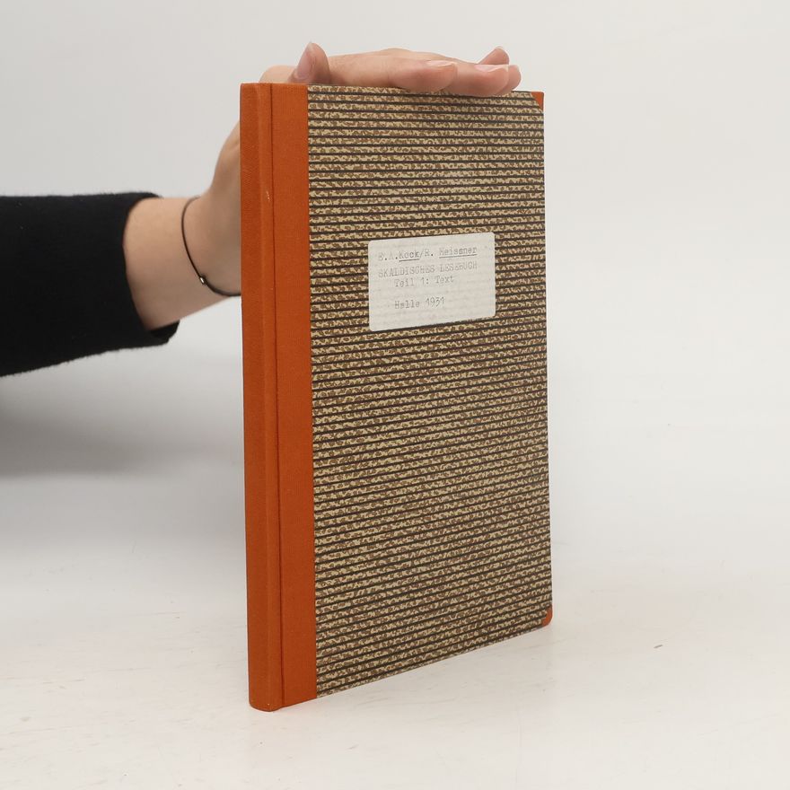 Ernst Albin Kock Skaldisches Lesebuch