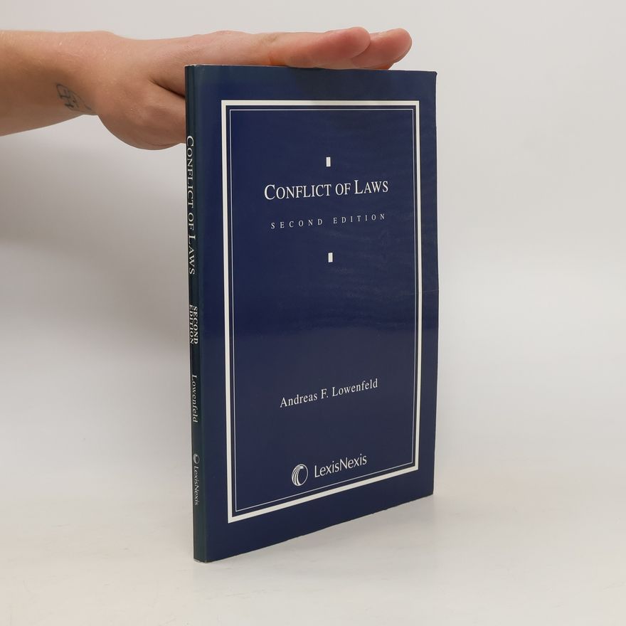 Andreas F. Lowenfeld Conflict of Laws