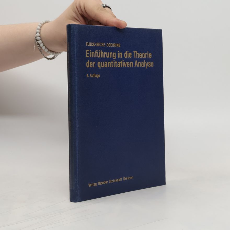 Various authors Einführung in die Theorie der quantitativen Analyse