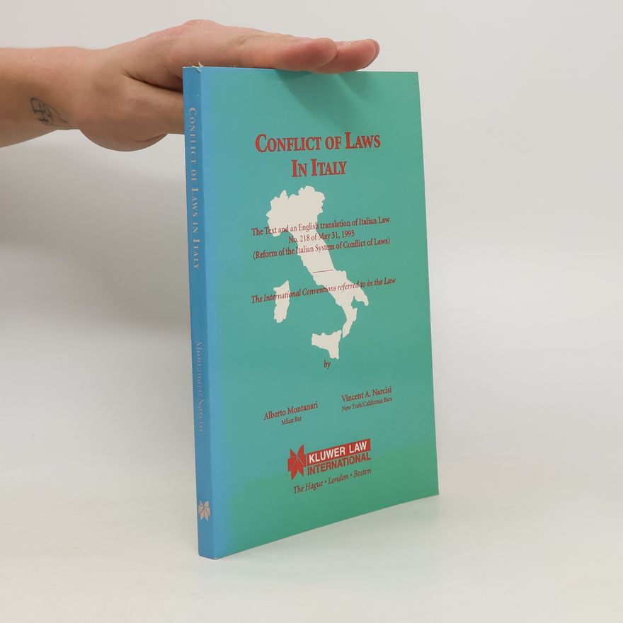 Autorenkollektiv Conflict of Laws in Italy