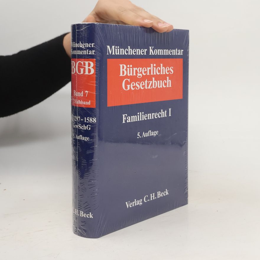 Autorenkollektiv Münchener Kommentar. Bürgerlichen Gesetzbuch.Familienrecht I