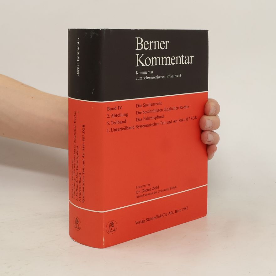 Dieter Zobl Berner Kommentar