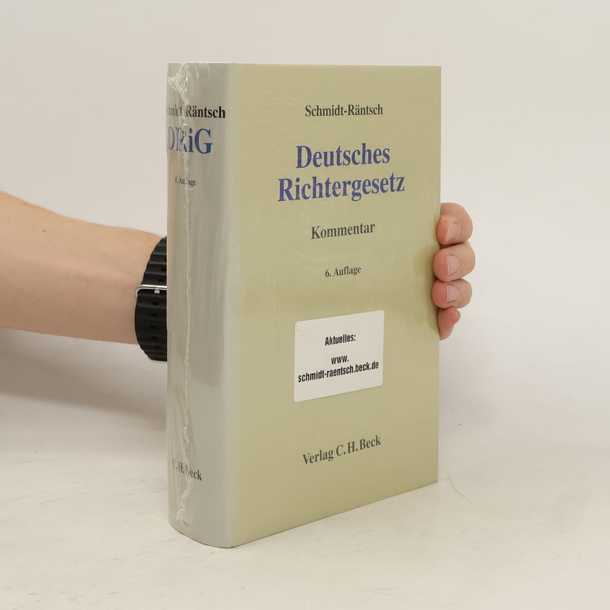 Günther Schmidt-Räntsch Deutsches Richtergesetz