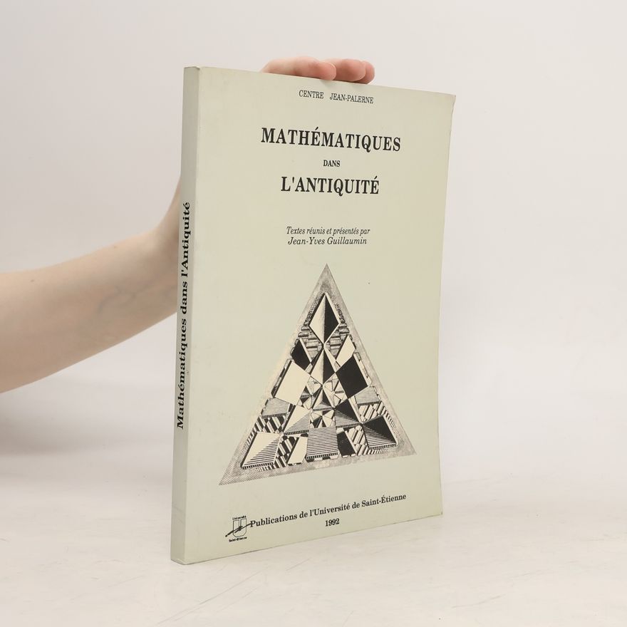 Jean-Yves Guillaumin Mathématiques dans l'Antiquité