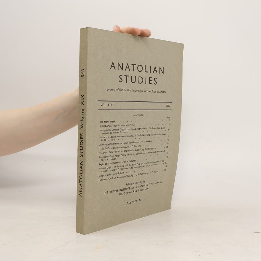 Autorenkollektiv Anatolian Studies Vol. XIX