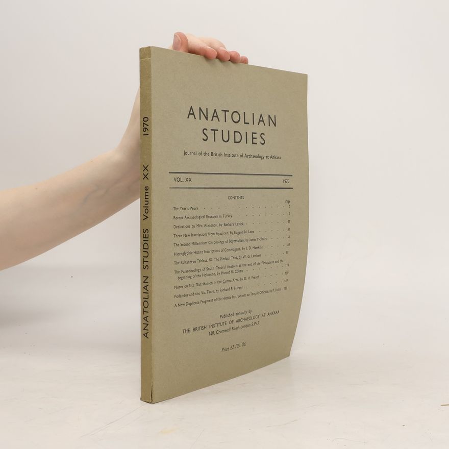AA.VV. Anatolian Studies Vol. XX
