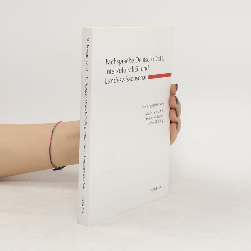 Mario De Matteis Fachsprache Deutsch (DaF), Interkulturalität und Landeswissenschaft