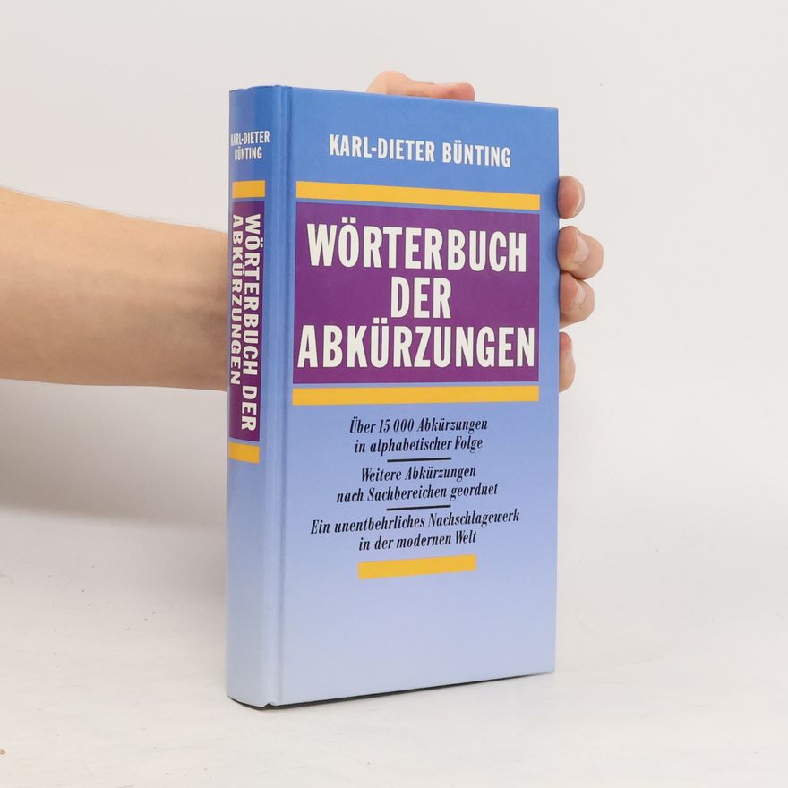 Karl-Dieter Bünting Wörterbuch der abkürzungen