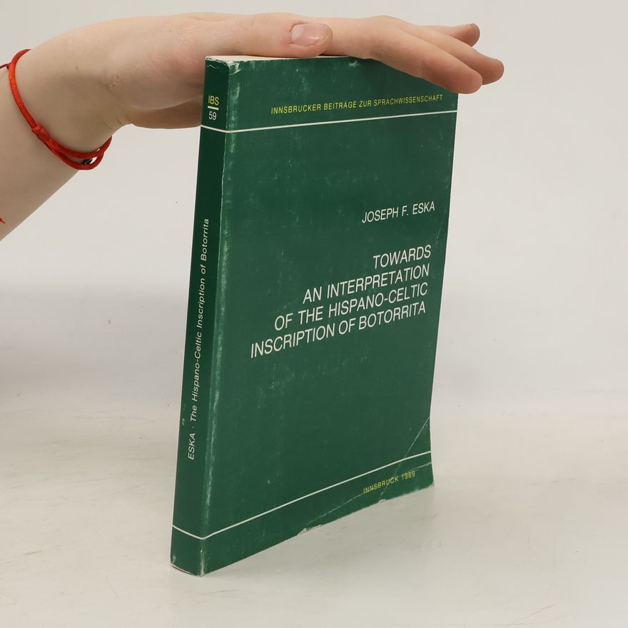Joseph F. Eska Towards an interpretation of the Hispano- Celtic inscription of Botorrita