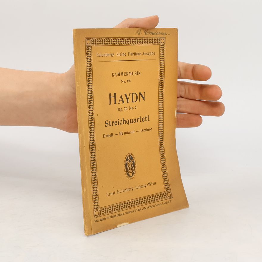 Joseph Haydn Kammermusik 10. Op. 76, No. 2. Streichquartett