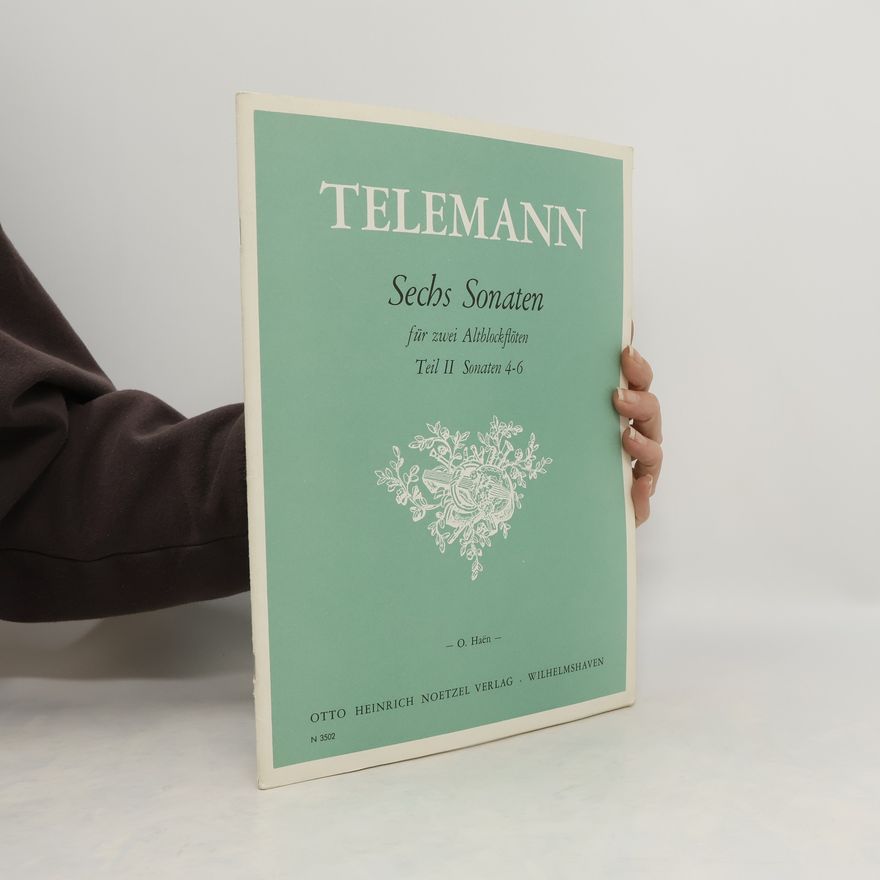 Georg Phillipp Telemann Sechs Sonaten für zwei Blockflöten, Teil II