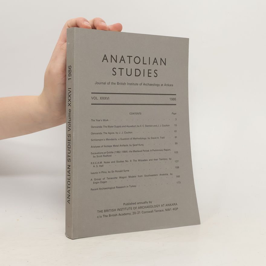 AA.VV. Anatolian Studies. Volume XXXVI
