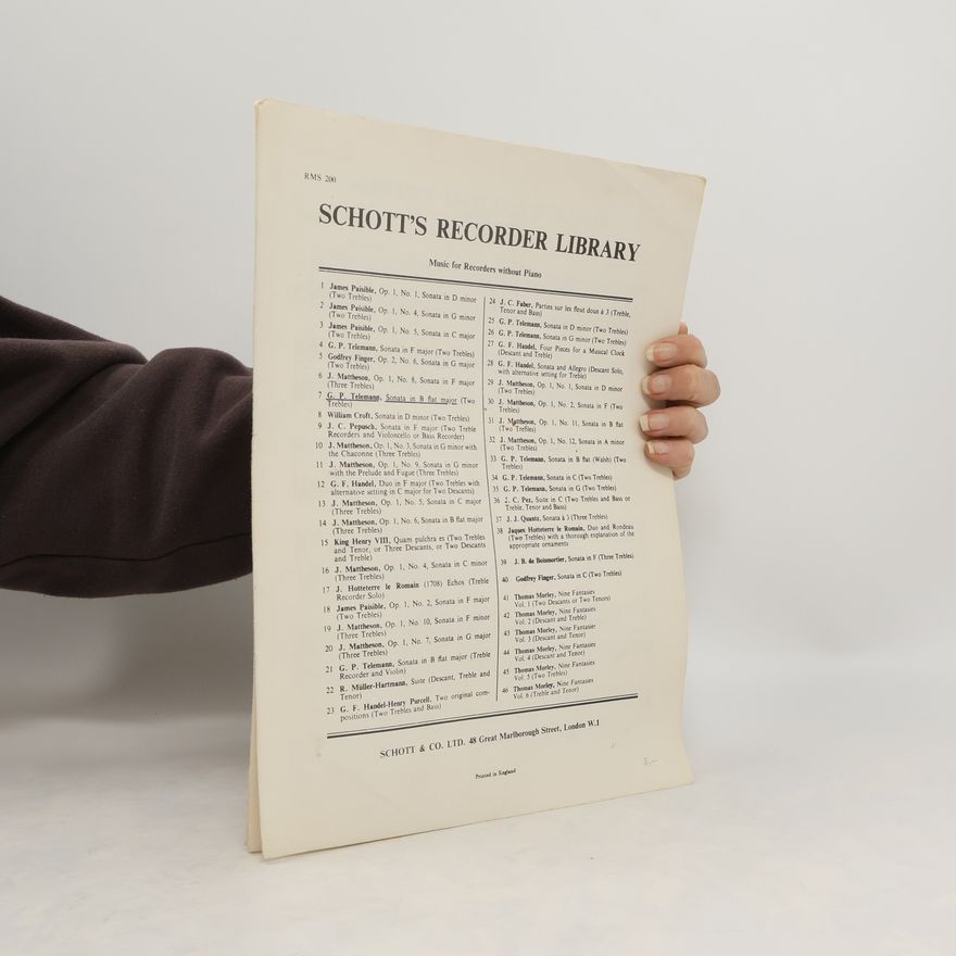 Autorenkollektiv Schott´s Recorder Library. Music for Recorders Without Piano