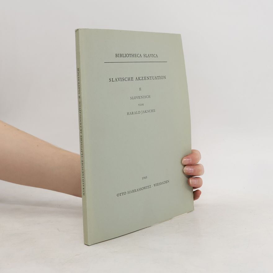Harald Jaksche Slavische Akzentuation II