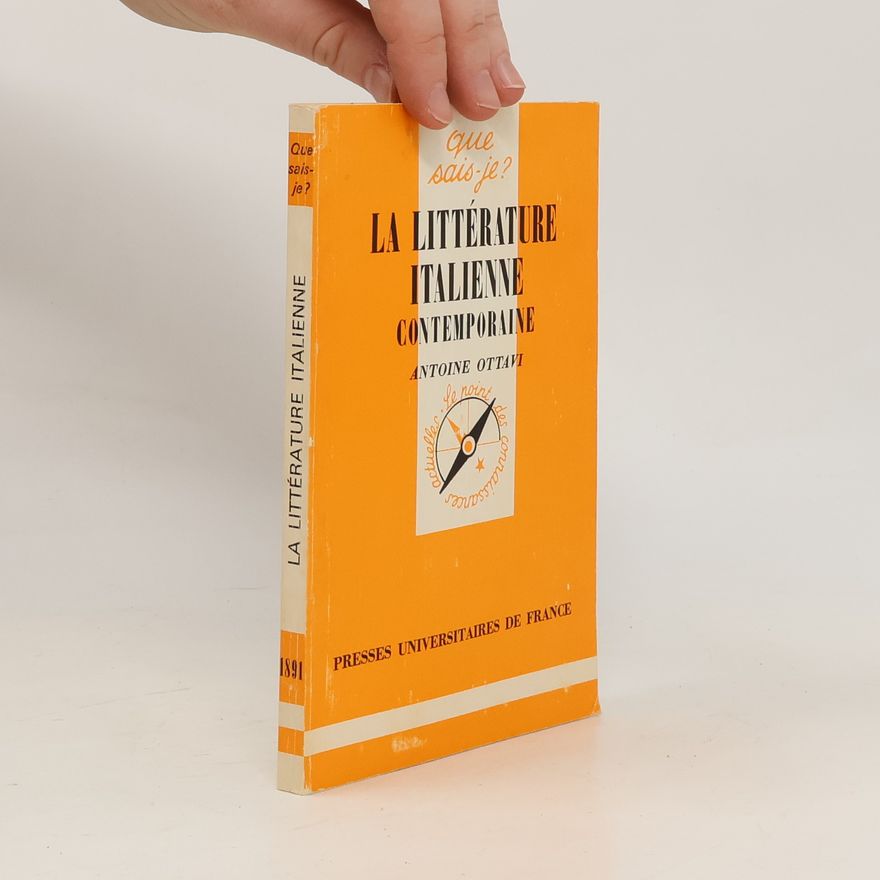 Antoine Ottavi La littérature italienne contemporaine