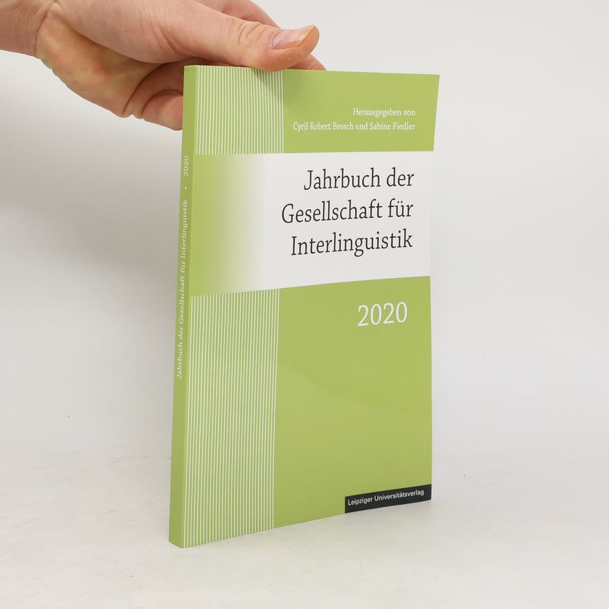 Cyril Robert Brosch Jahrbuch Der Gesellschaft Für Interlinguistik 2020