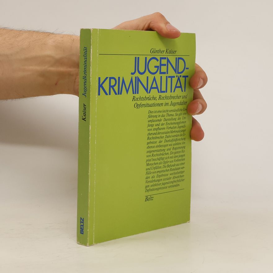 Günther Kaiser Jugendkriminalität