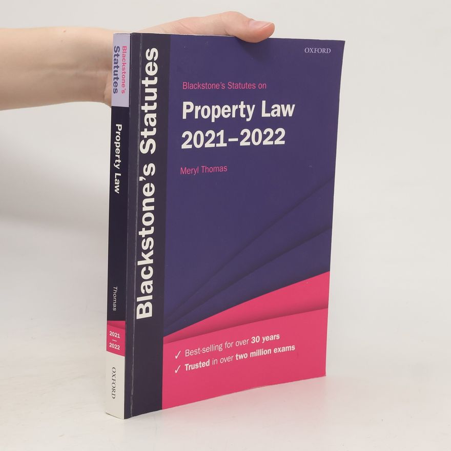 Autorenkollektiv Blackstone's Statutes on Property Law 2021-2022
