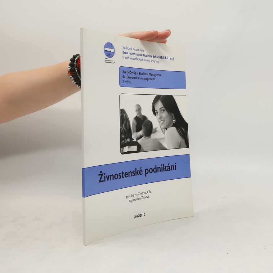 Jaroslava Zichová Živnostenské podnikání 2009/2010