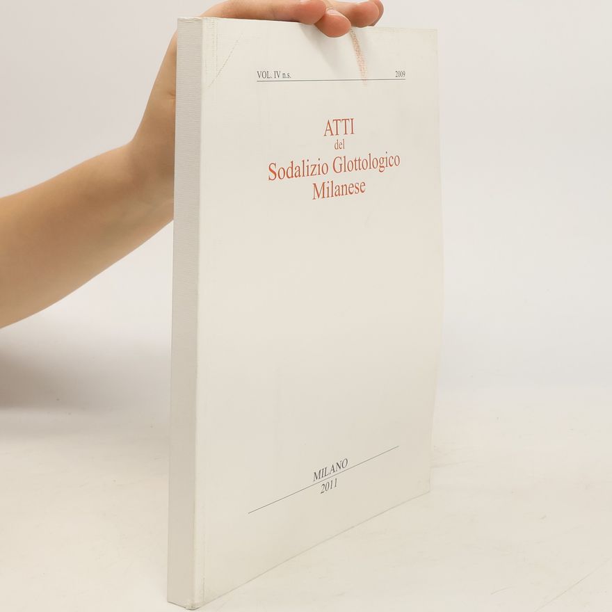 Autorenkollektiv Atti del Sodalizio Glottologico Milanese 2009