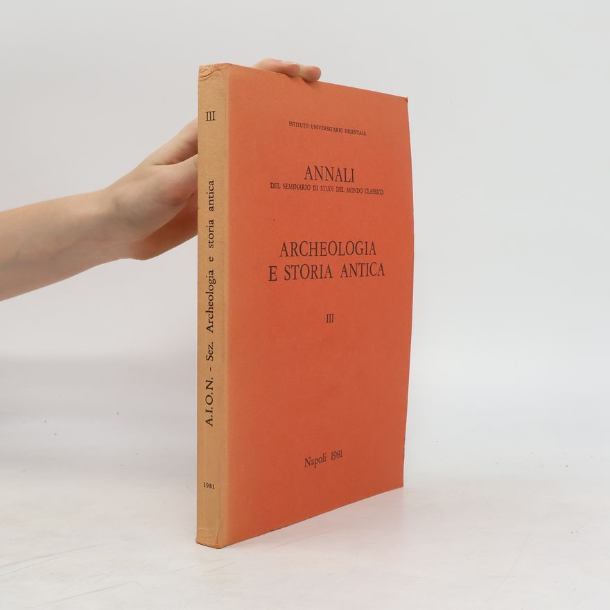 Autorenkollektiv Archeologia e storia antica III.