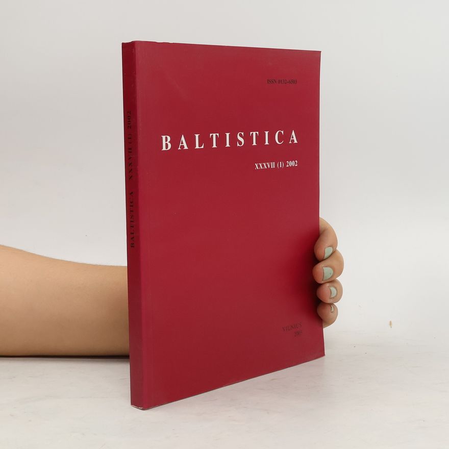 Kolektív autorov Baltistica XXXVII (1) 2002