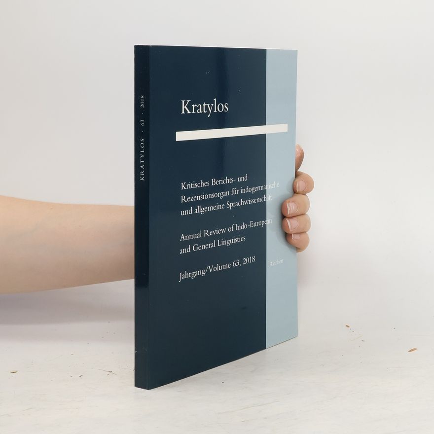 Kolektiv autorů Kratylos 63/2018