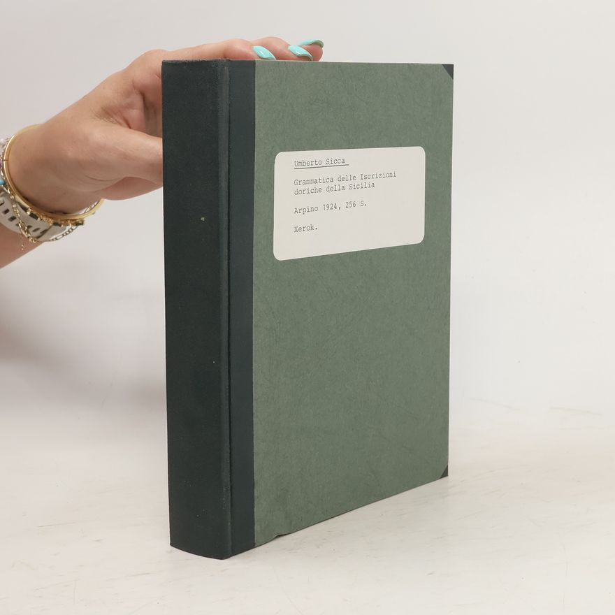 Umberto Sicca Grammatica delle Iscrizioni doriche della Sicilia