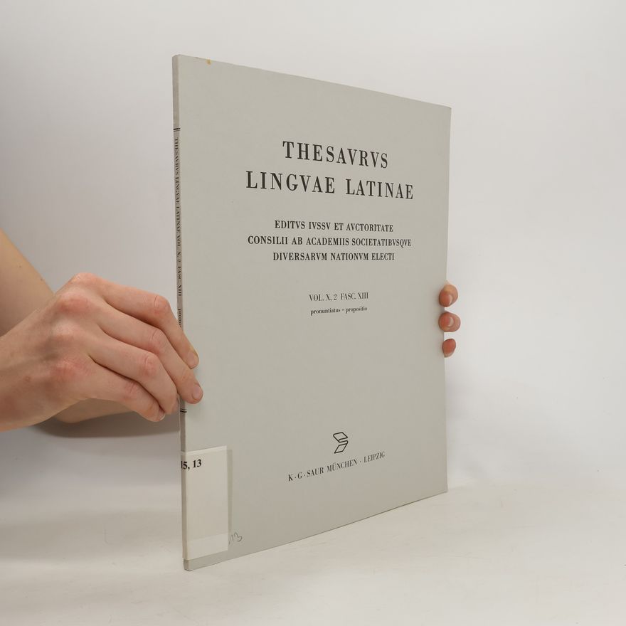 Kolektív autorov Thesaurus linguae latinae