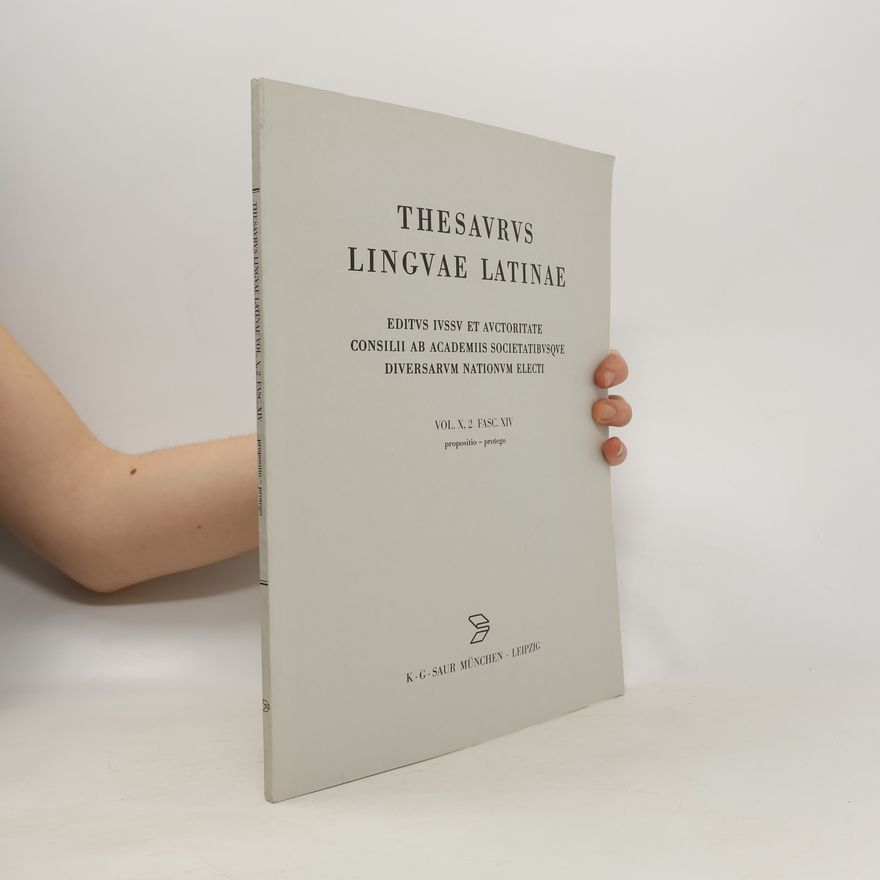Kolektív autorov Thesaurus linguae latinae