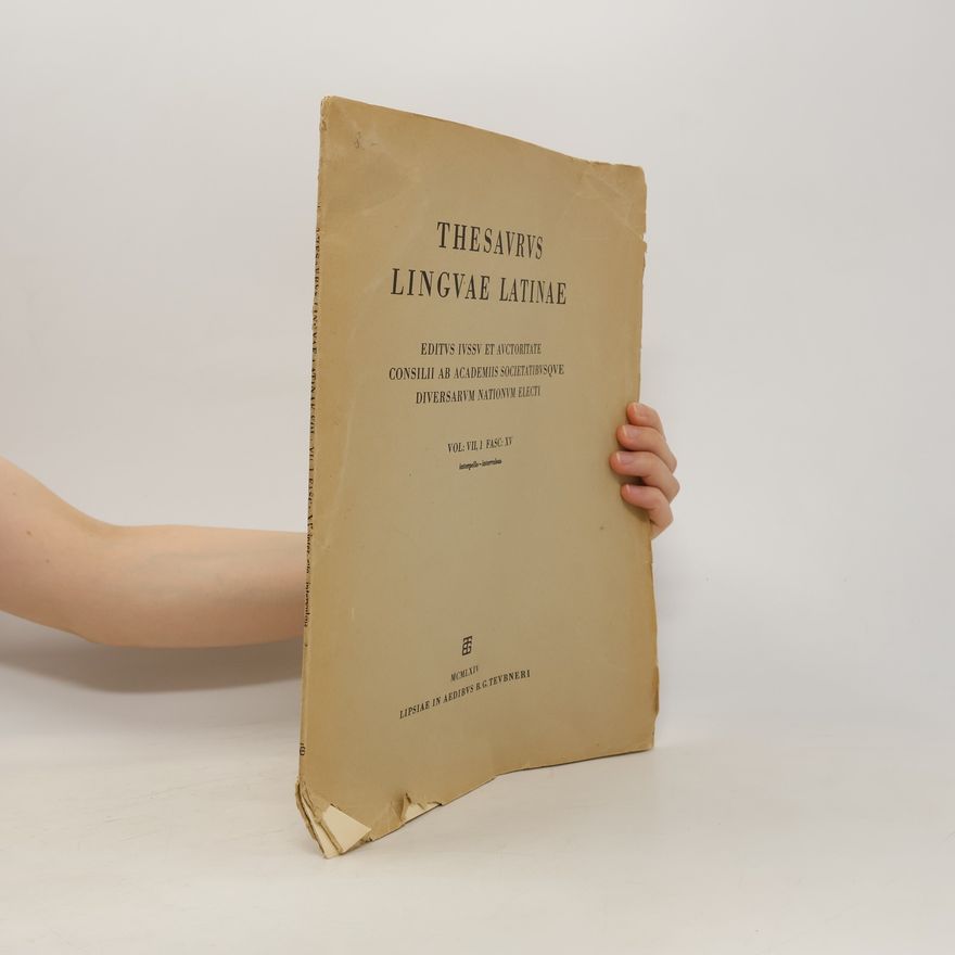 Kolektív autorov Thesaurus linguae latinae
