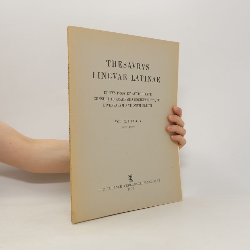 Kolektív autorov Thesaurus linguae Latinae