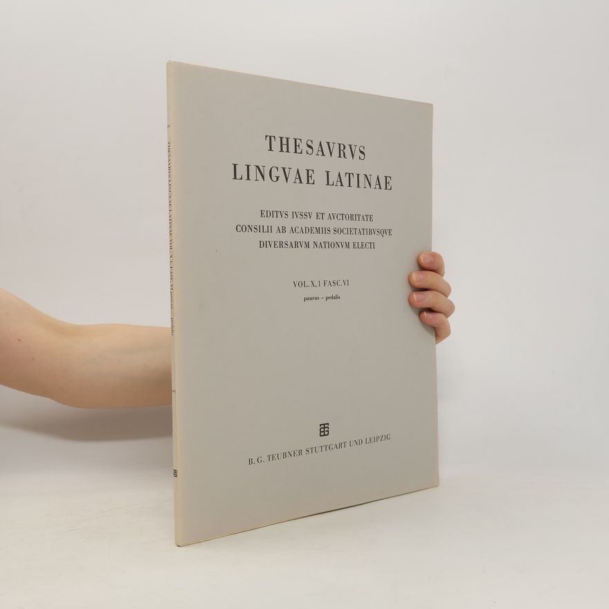 Kolektív autorov Thesaurus linguae Latinae. Vol. X.