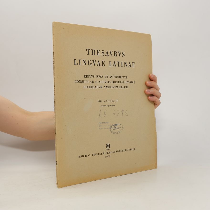 Kolektív autorov Thesaurus Linguae Latinae