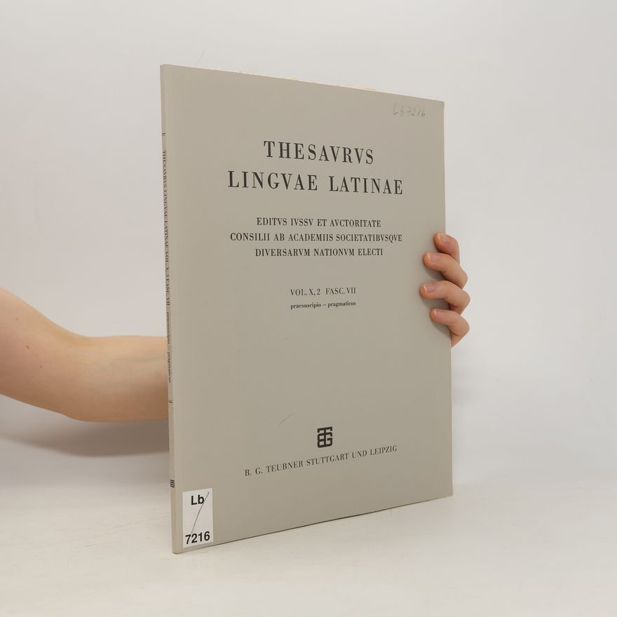 Kolektív autorov Thesaurus linguae latinae