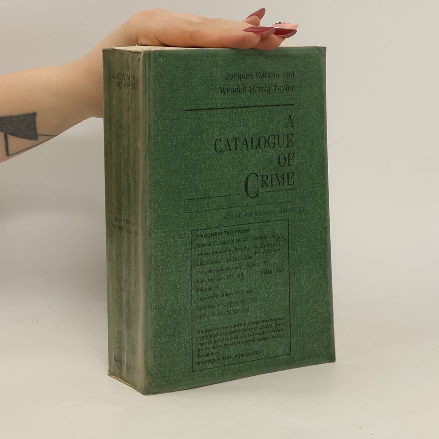 Wendell Hertig Taylor A Catalogue of Crime