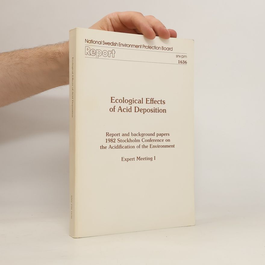Autorenkollektiv Ecological Effects of Acid Deposition