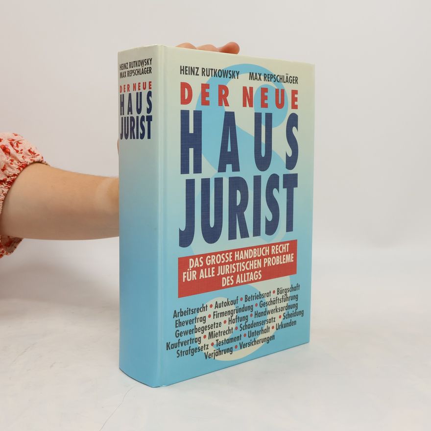 Max Repschläger Der neue Hausjurist