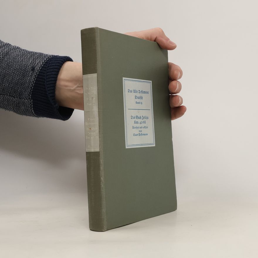 Claus Westermann Das Alte Testament Deutsch 19