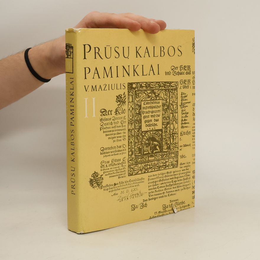 Vytautas Mažiulis Prūsų kalbos paminklai