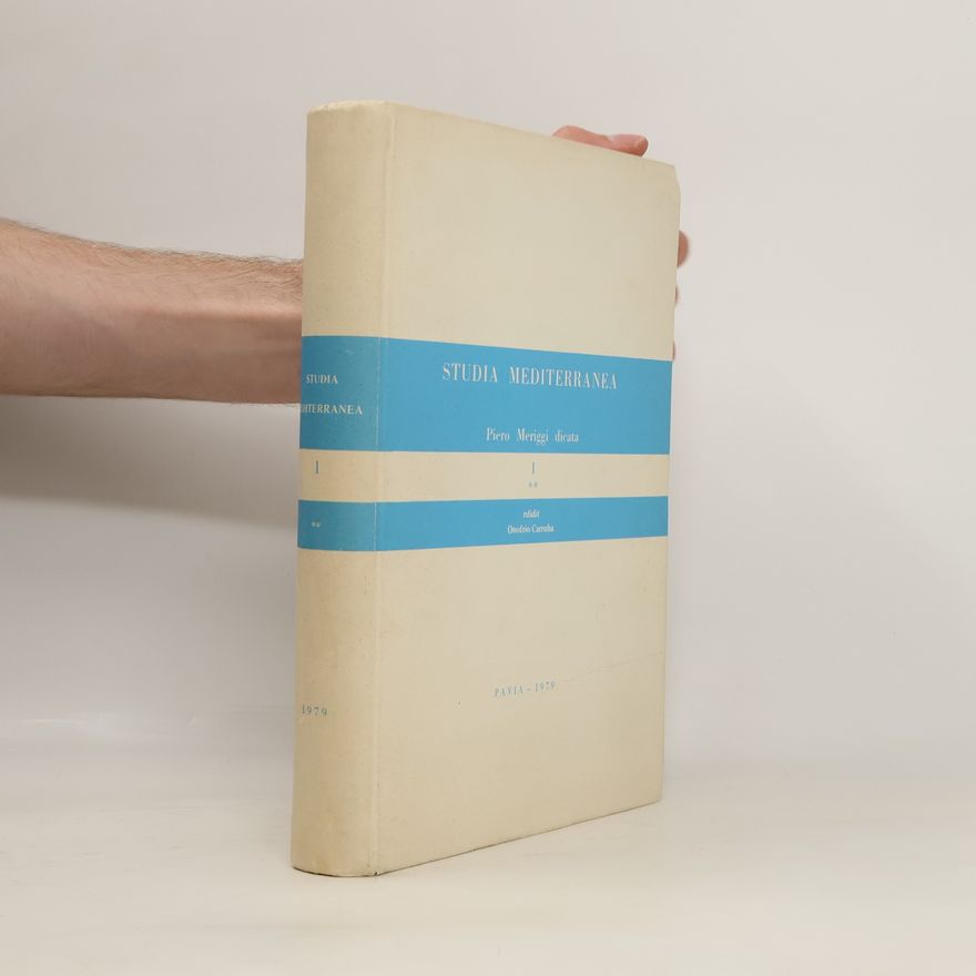 Onofrio Carruba Studia mediterranea II.