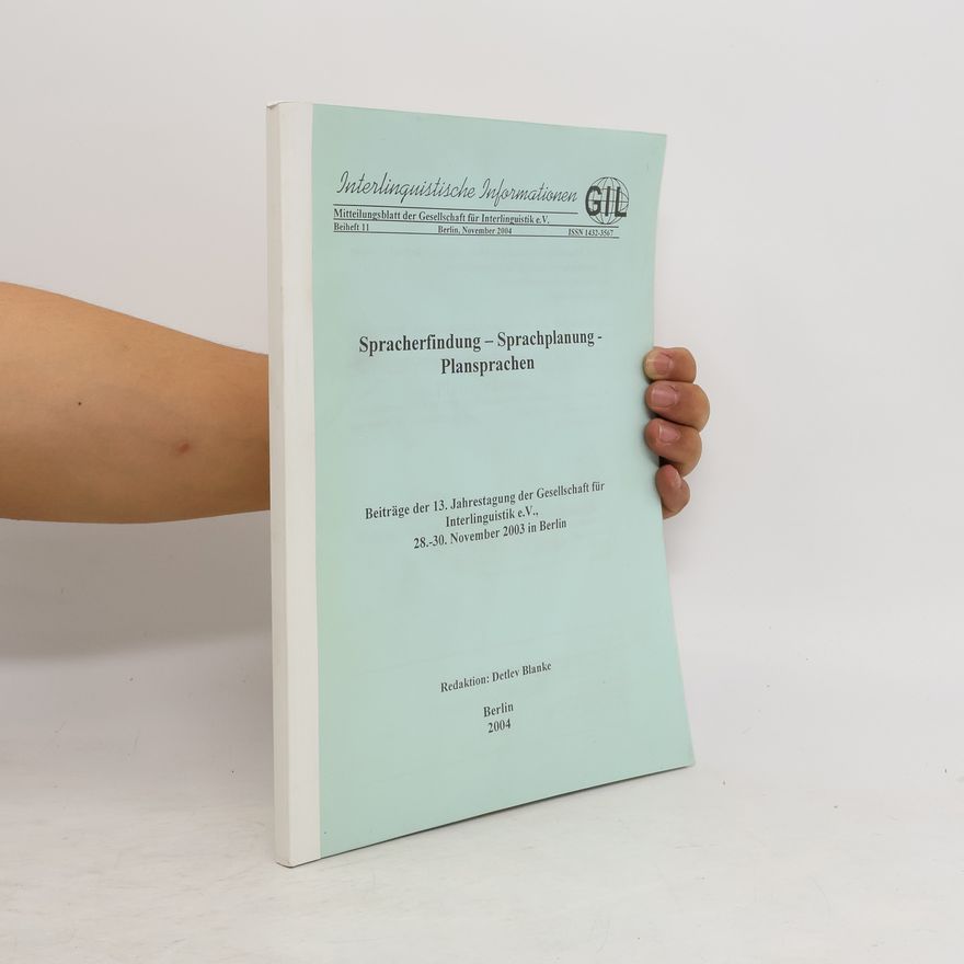 Kolektiv autorů Spracherfindung - Sprachplanung -Plansprachen. Beiheft 11/2004