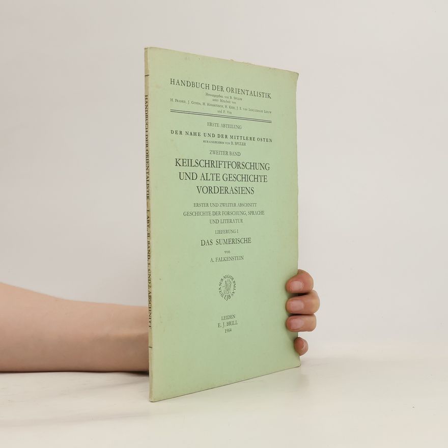 Ina A. Falkenstein Handbuch der Orientalistik I. Abt. II. Band. 1. und 2. Abschnitt