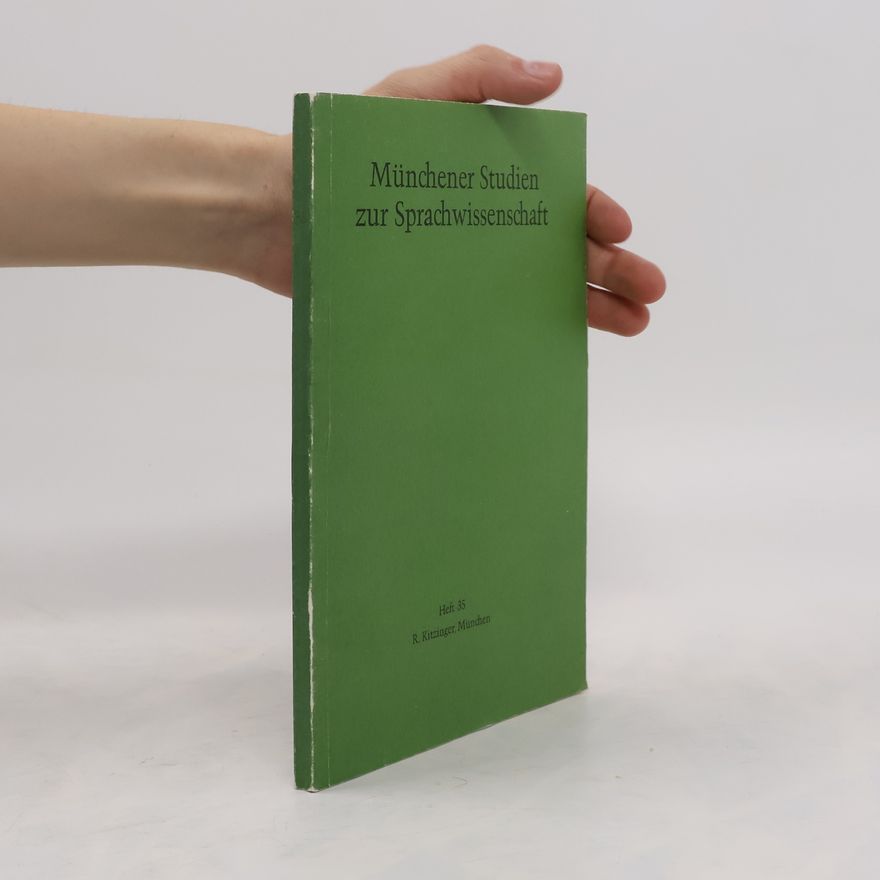 Various authors Münchener Studien zur Sprachwissenschaft 35